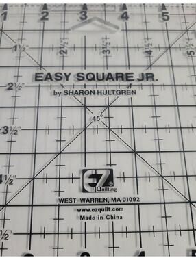 EZ Quilting Easy Square Jr. Quilting Ruler by Sharon Hultgren